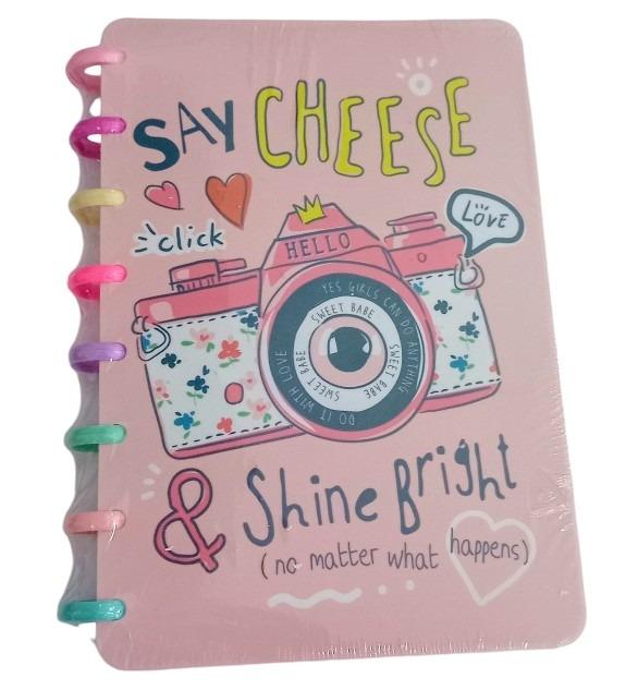 Cuaderno A5 Con Espiral Tapa Dura 21cm x 15cm X80 Hojas 