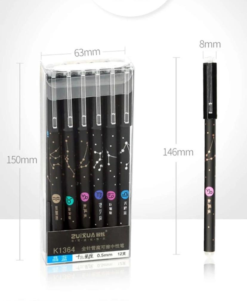 Lapicera Borrable  Zodíaco tinta negra (precio x unidad)