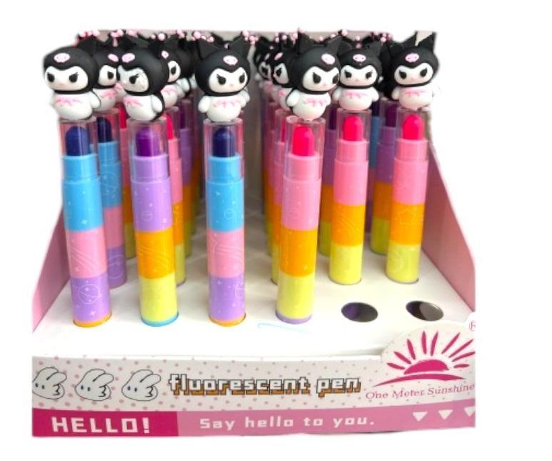 Resaltadores Kuromi colores intercambiables